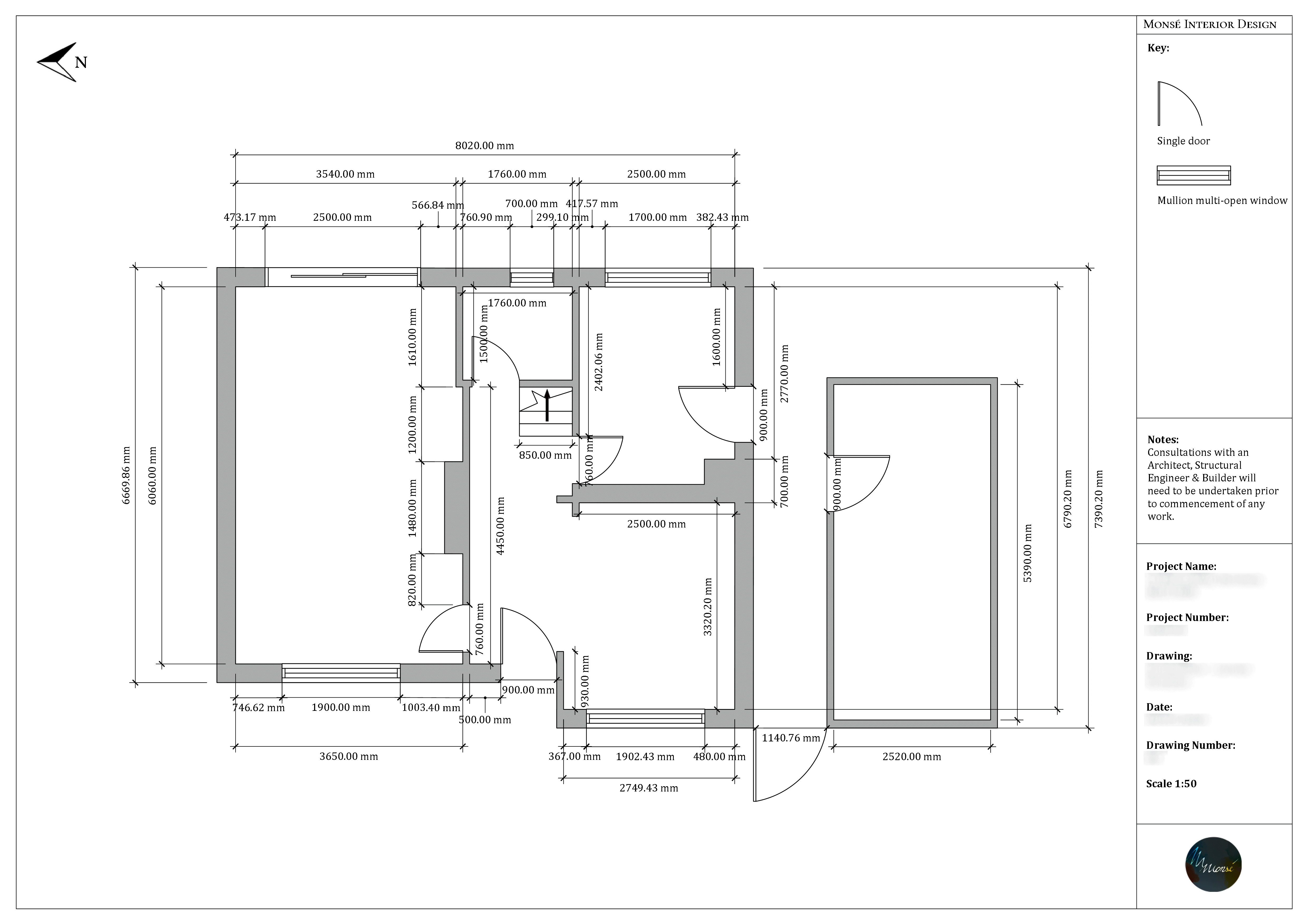 Sussex renovation & extension – ground floor current layout