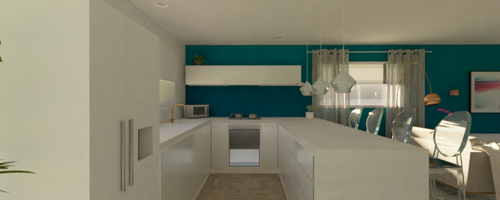 Kitchen render - day time