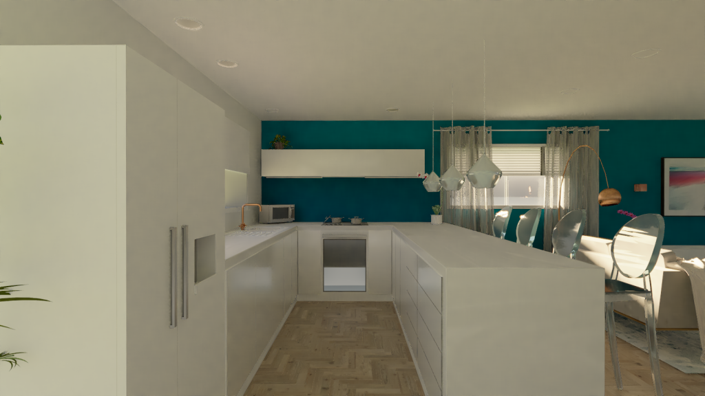 Kitchen render - day time